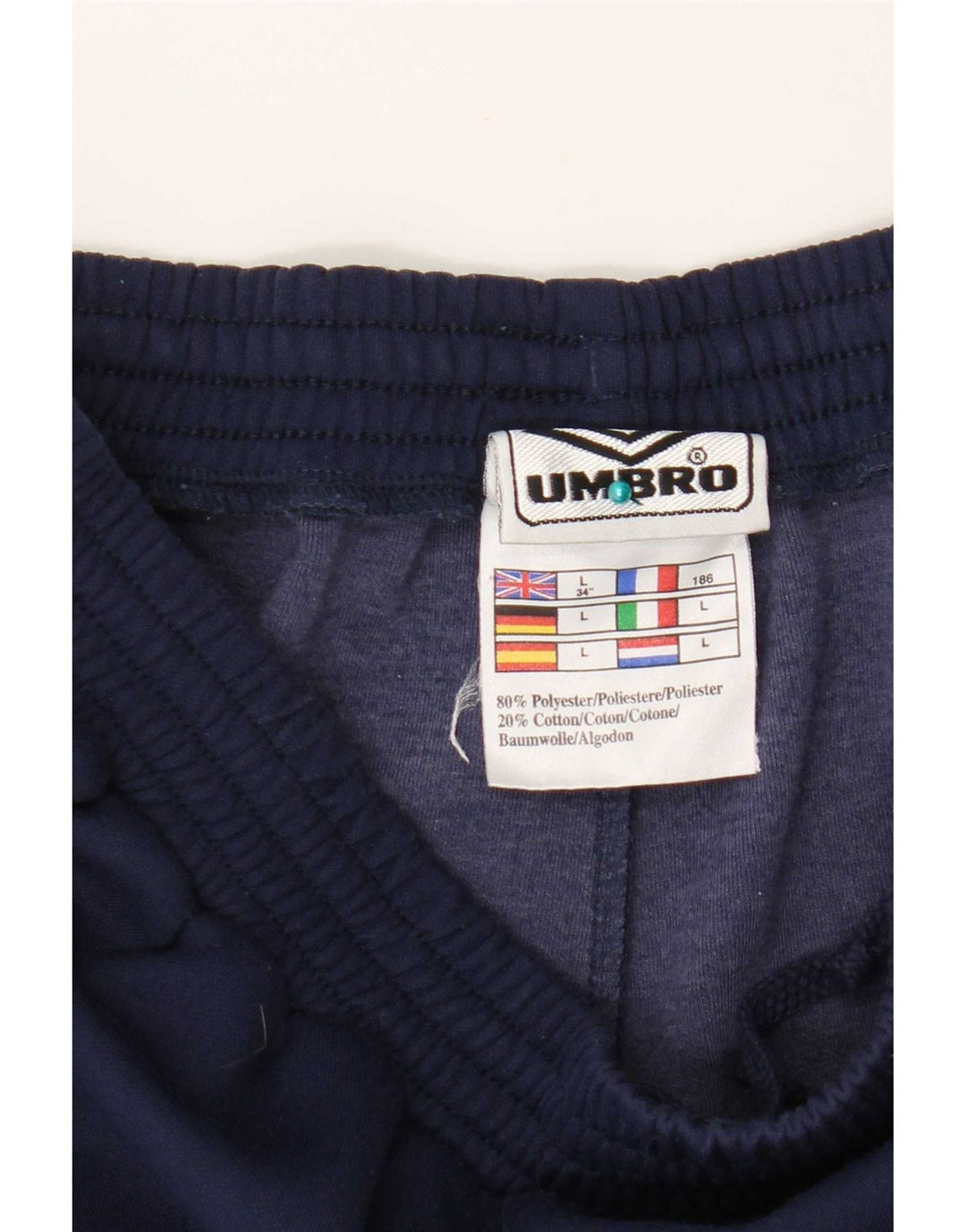 Umbro Herre Grafisk træningsdragt Bukser Joggers Large Navy Blue Polyester