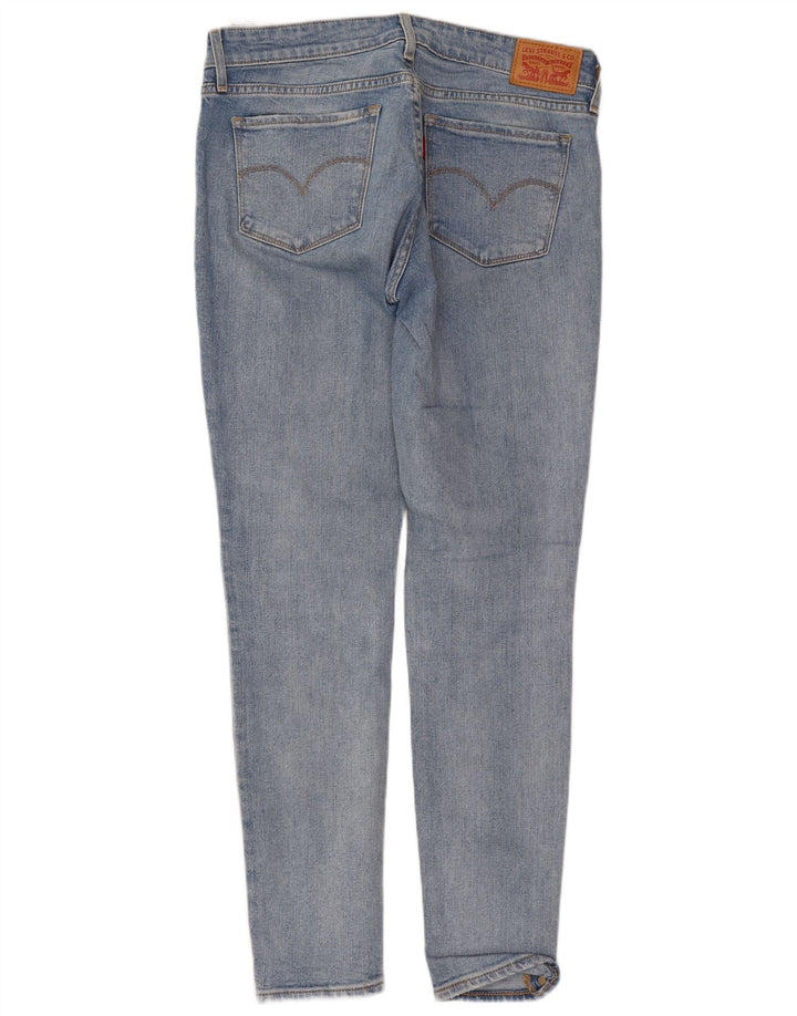 Levi's Womens 711 Distressed Slim Jeans W27 L28 Blå Bomuld