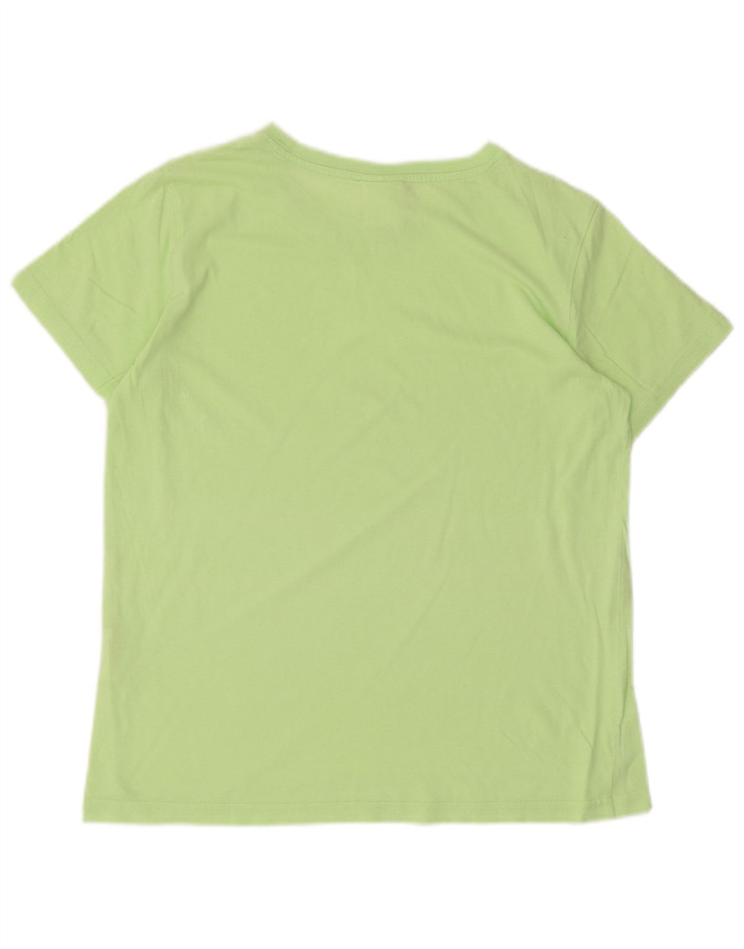 Champion Dame T-Shirt Top UK 12 Medium Grøn Bomuld