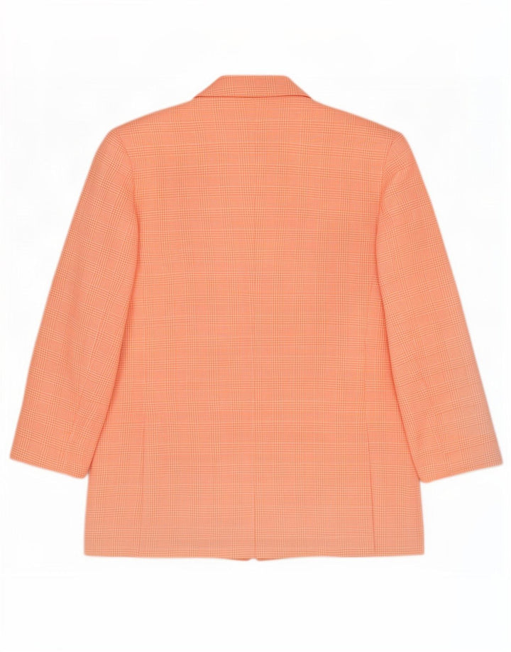 Pierre Cardin Dame 3-knaps blazerjakke UK 14 Large Pink Houndstooth