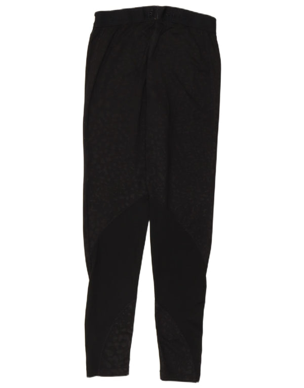 Nike Dame Dri Fit Grafiske Leggings UK 8 Small Black Animal Print