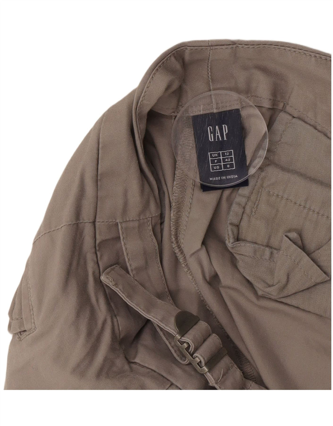 Gap Dame Chino Shorts UK 12 Medium W32 Grå Bomuld