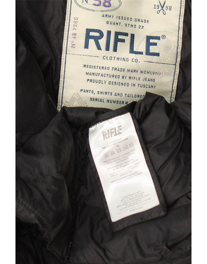 Rifle Dame Polstret Jakke UK 18 XL Sort Polyamid