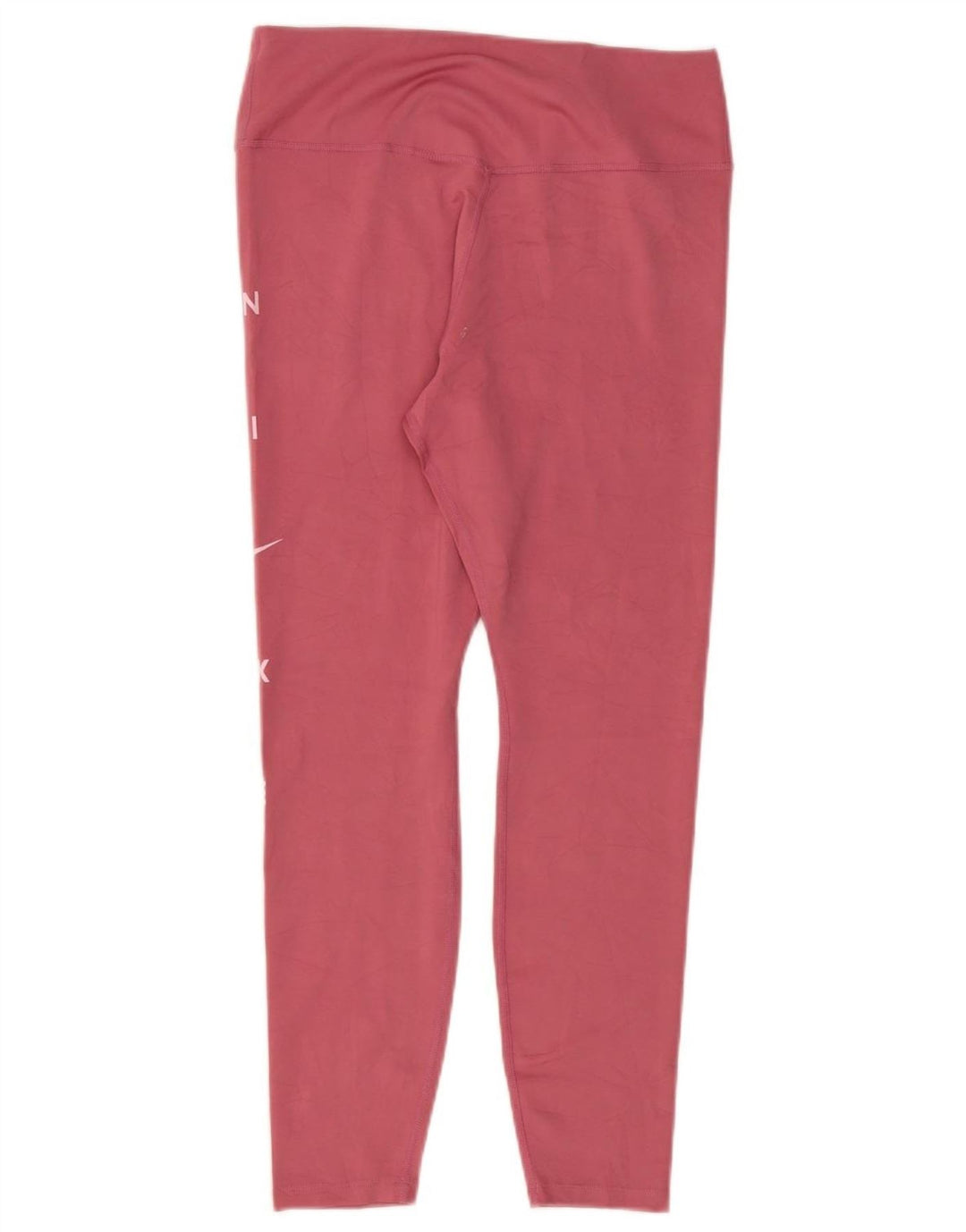 Nike Dame Dri Fit Grafiske Leggings UK 14 Large Pink Polyester