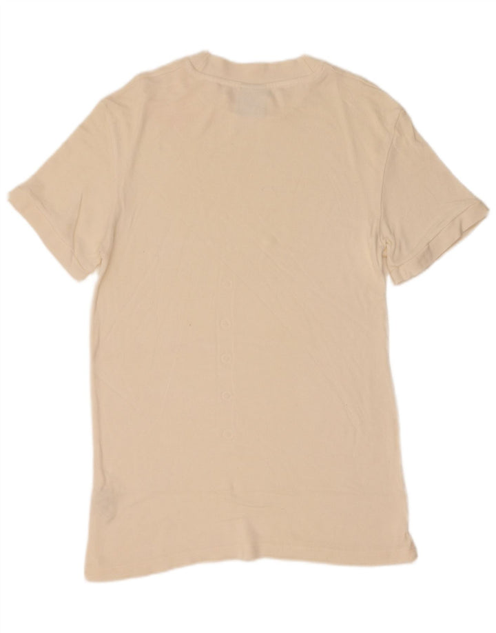 Zara Herre T-Shirt Top Medium Off White