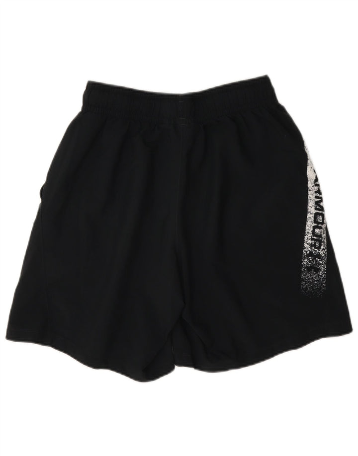 Under Armour Herre grafiske sportsshorts Small Black Colourblock Polyester