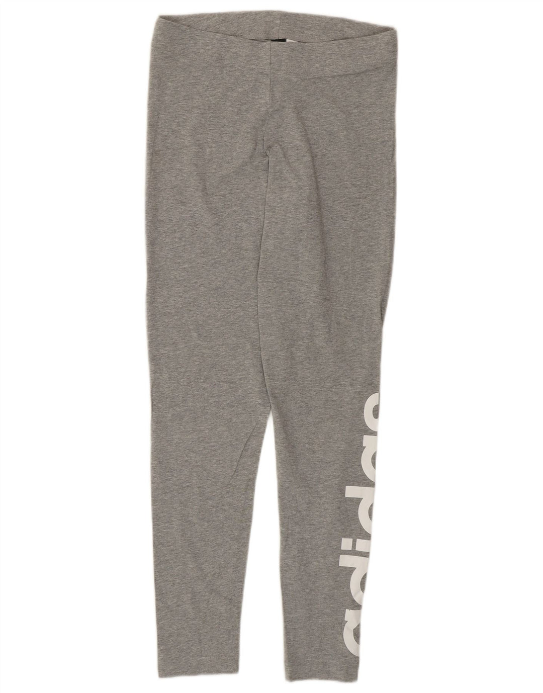 ADIDAS Grafiske Leggings til kvinder UK 12/14 Medium Grey Bomuld