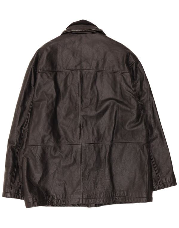 Kartel Herre Læderjakke UK 42 XL Sort