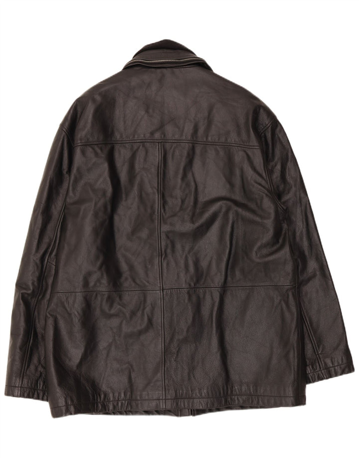 Kartel Herre Læderjakke UK 42 XL Sort