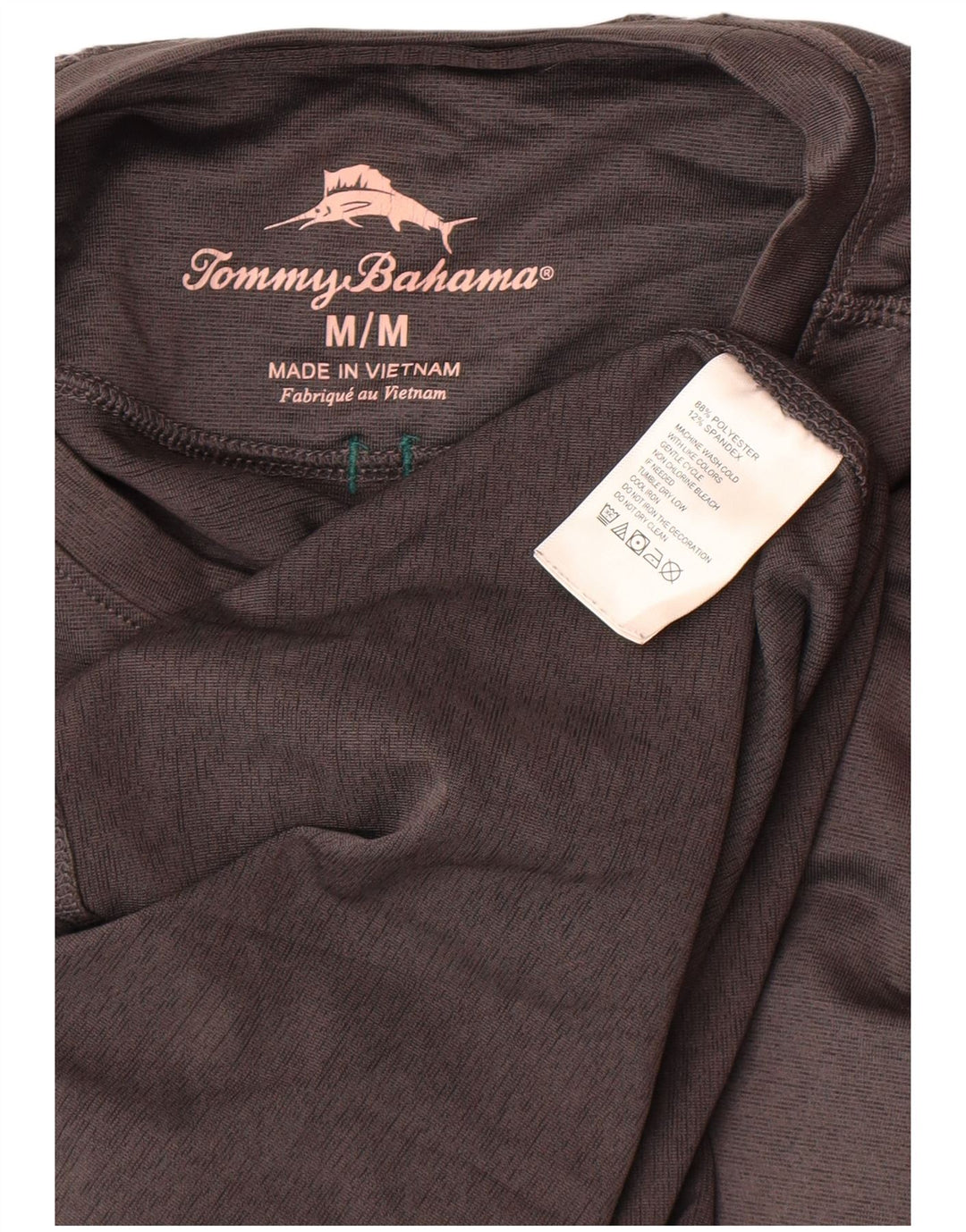 Tommy Bahama Herre Top Langærmet Medium Grey Polyester