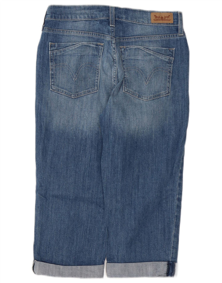 LEVI'S Dame Capri Jeans US 4 Small W27 L18 Blå Bomuld
