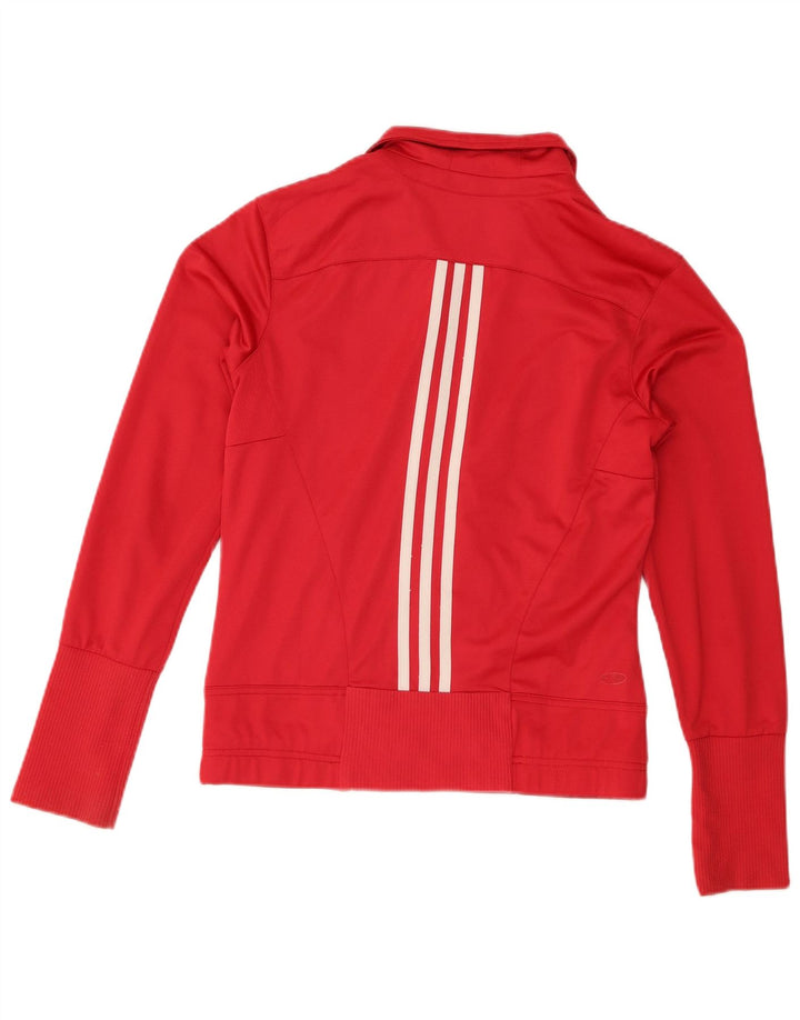 Adidas Dame Clima 365 Træningsdragt Topjakke UK 12 Medium Rød Polyester