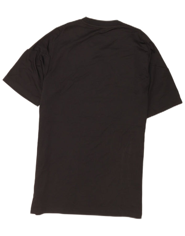 Adidas Kortærmet Herre Slim Fit T-Shirt Top Medium Sort Polyester Sports