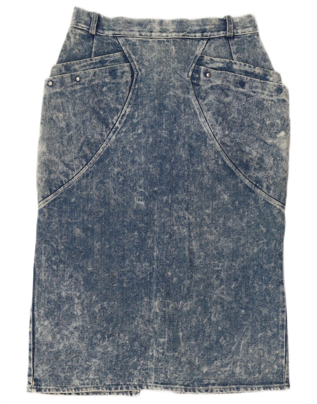 Vintage Dame Denim Nederdel IT 46 Large W30 Blue Cotton