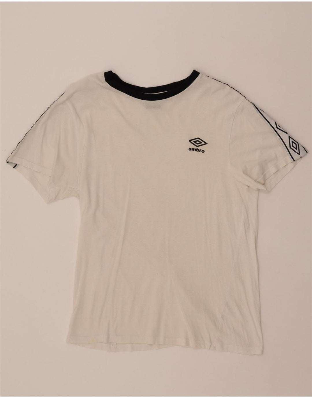 UMBRO Grafisk T-shirt top til kvinder UK 16 Stor hvid bomuld