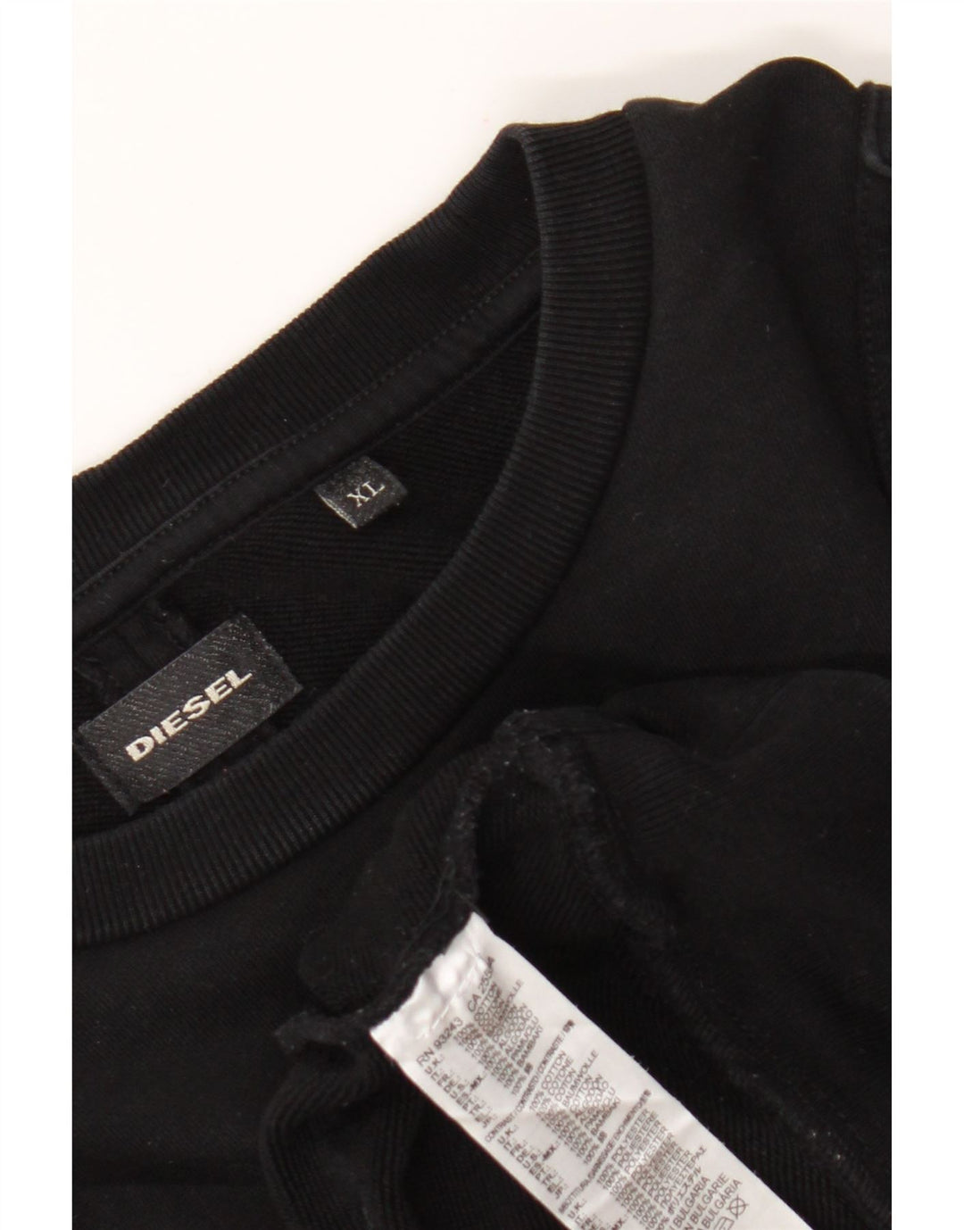 Diesel Herre Sweatshirt Jumper XL Sort Bomuld