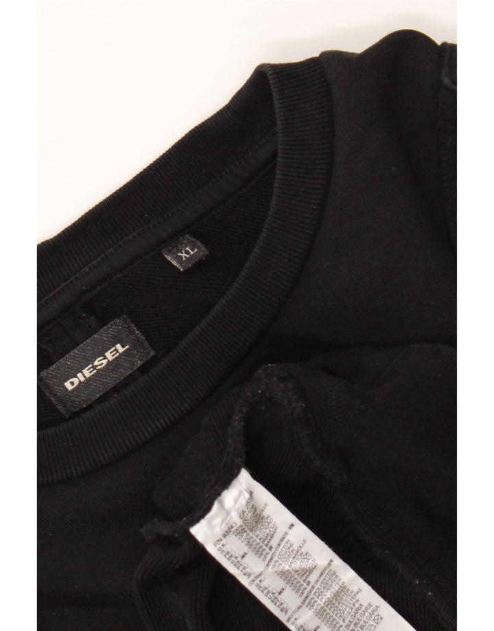 Diesel Herre Sweatshirt Jumper XL Sort Bomuld