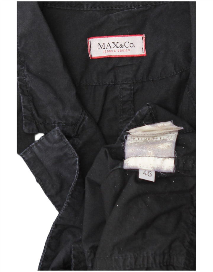MAX & CO. Dame 3-knaps blazerjakke IT 46 Large Sort