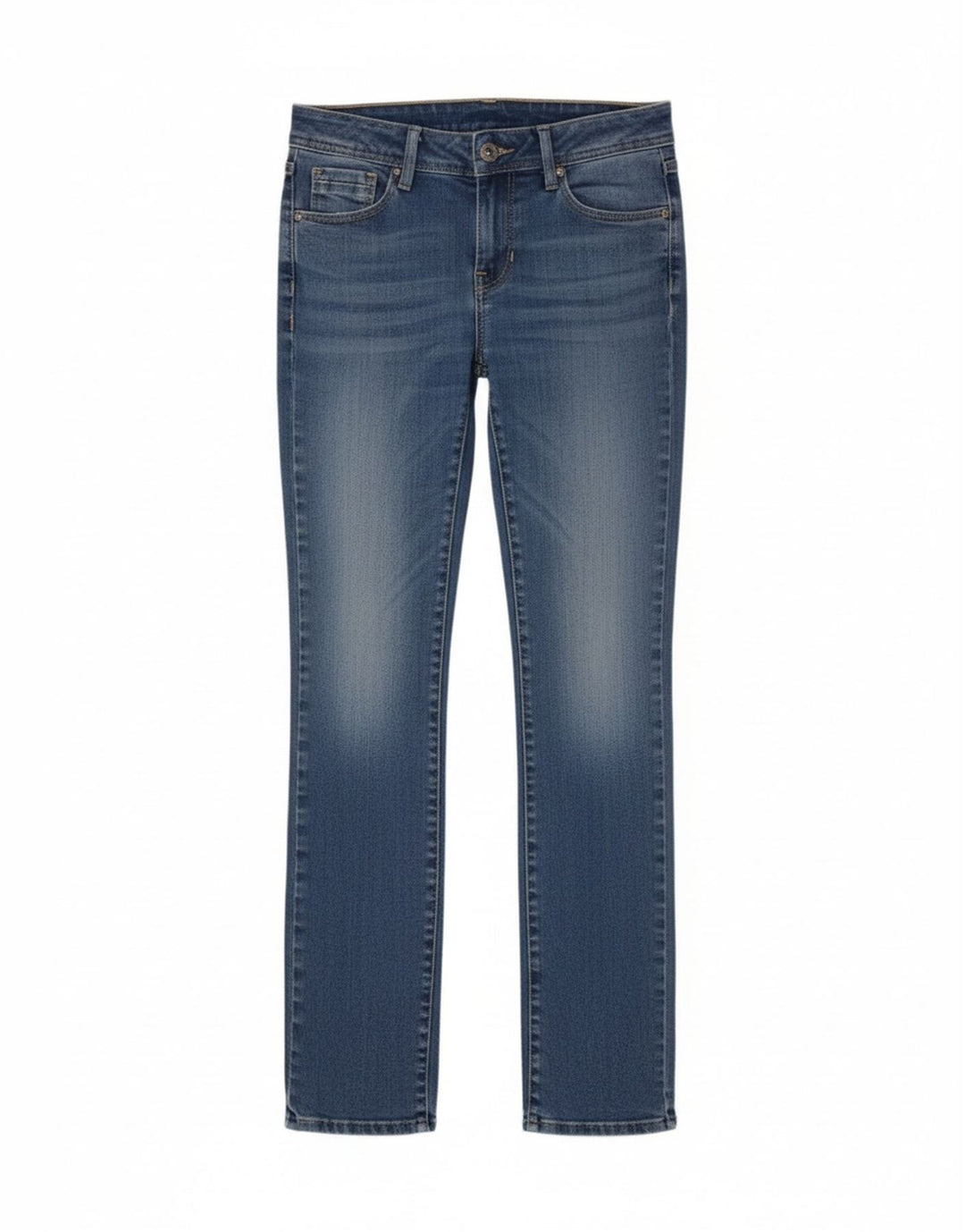 Benetton Dame Skinny Jeans W28 L33 Blå Bomuld