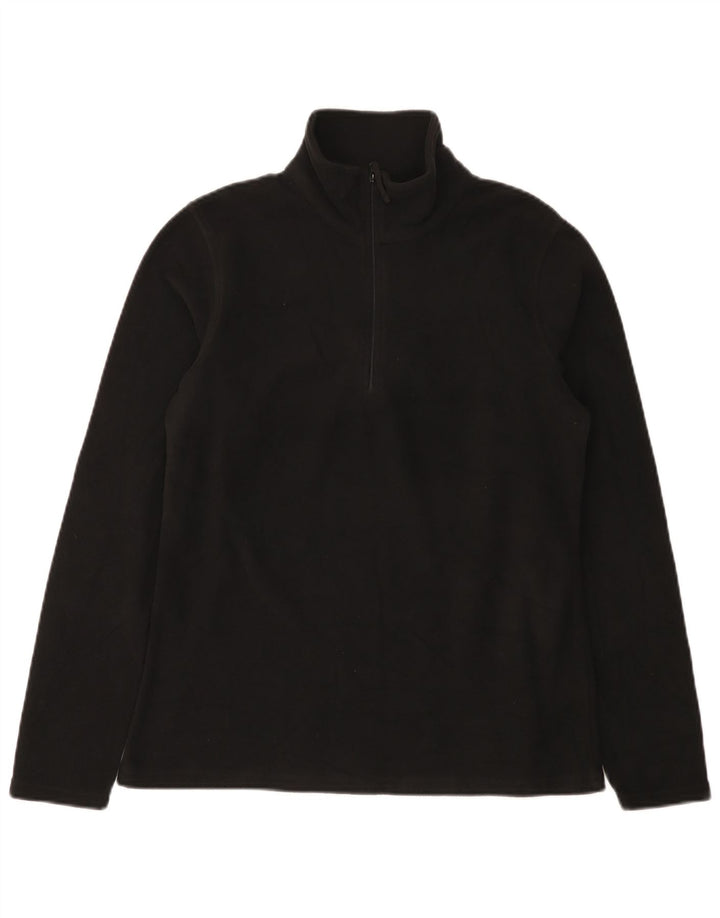 Mountain Warehouse Dame Fleece Jumper med lynlås DK 14 Medium Sort