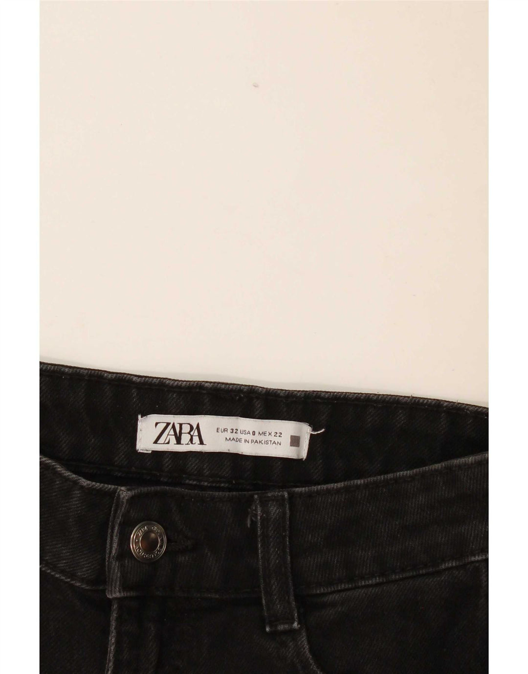 Zara Dame Slim Jeans EU 32 2XS W22 L28 Sort