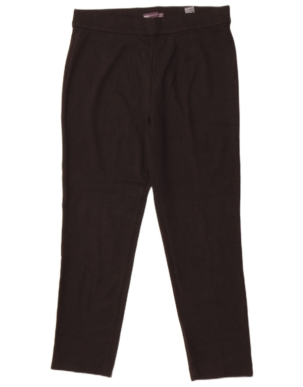 Marks & Spencer Womens Leggings UK 14 Large Black Viscose