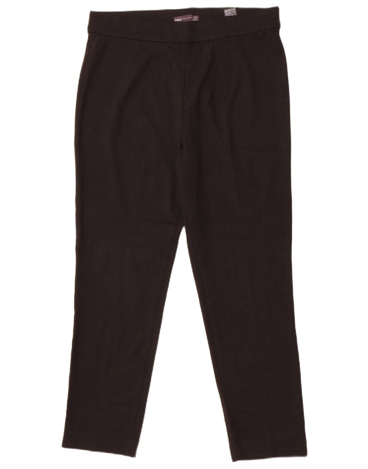 Marks & Spencer Womens Leggings UK 14 Large Black Viscose