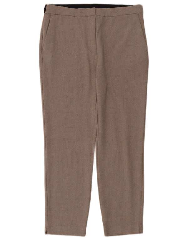 Zara Højtaljede Chinobukser Large W30 L27 Beige Colourblock