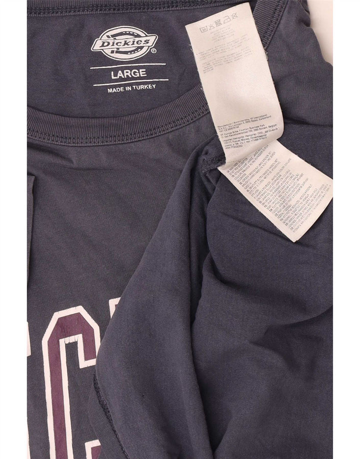Dickies Herre grafisk T-shirt Top Stor marineblå bomuld