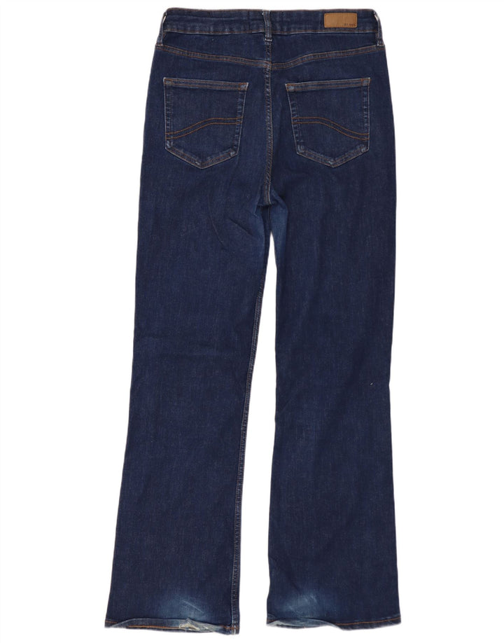 Fat Face Dame Bootcut Jeans UK 12 Medium W29 L28 Navy Blue Bomuld