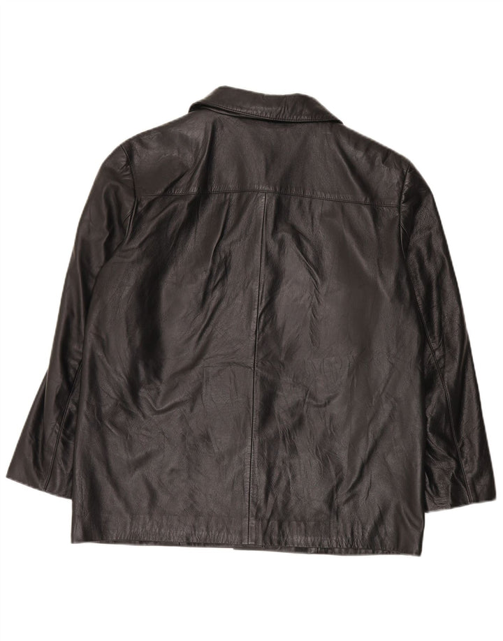 Vintage dame læderjakke EU 42 Large Black