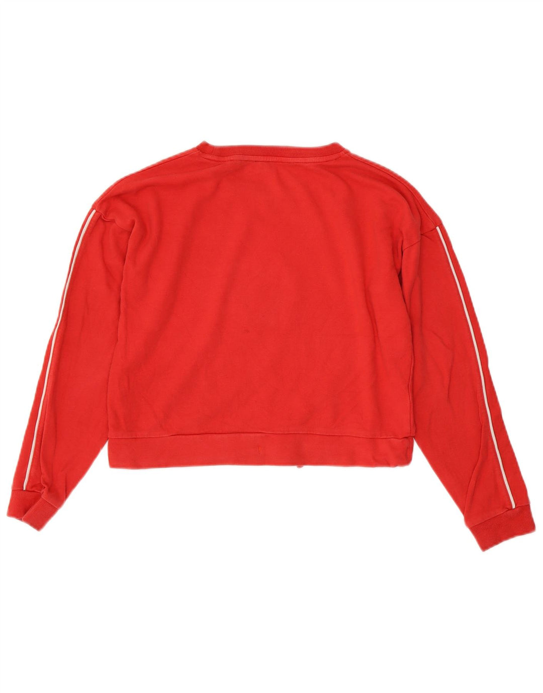 Jack Wills Dame Oversized Graphic Crop Sweatshirt Jumper UK 8 Small Red