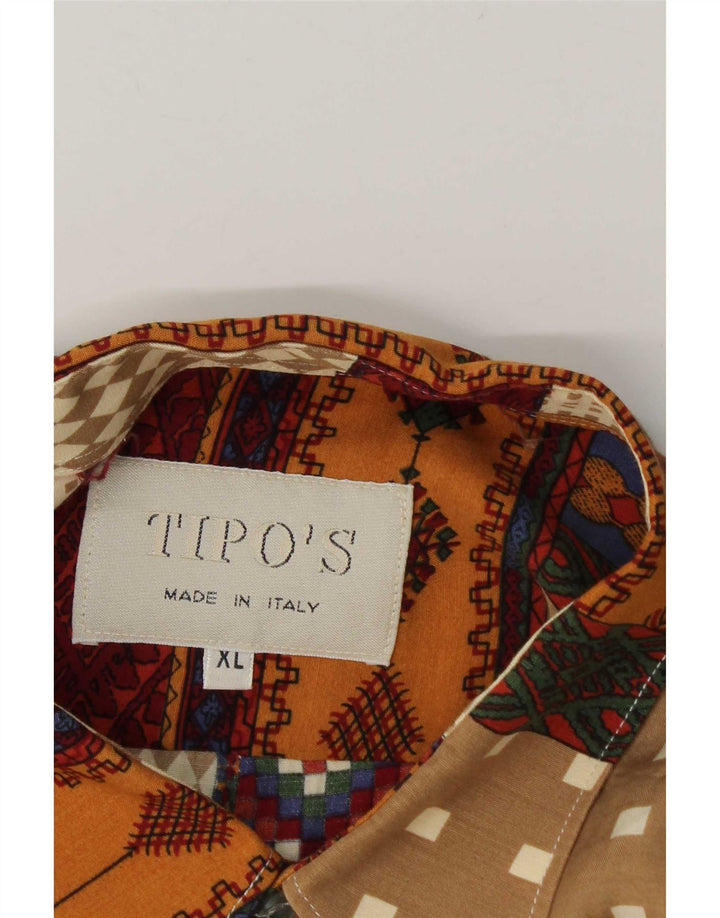 Tipo' S Kortærmet Herreskjorte XL Flerfarvet Patchwork