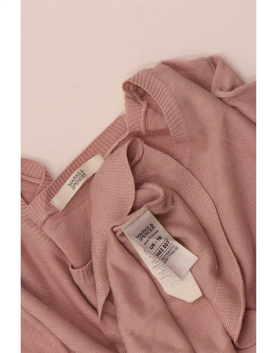 Marks & Spencer Dame Tunikakjole UK 10 Lille Pink Akryl