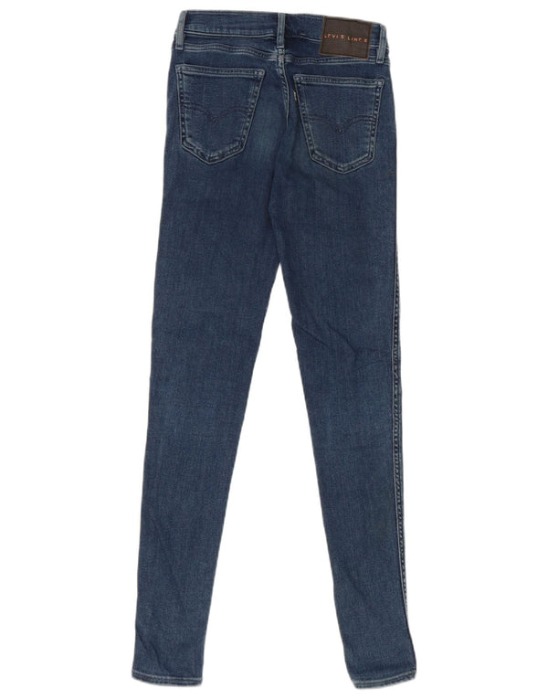 Levi's Womens Line 8 Skinny Jeans W23 L30 Blå Bomuld