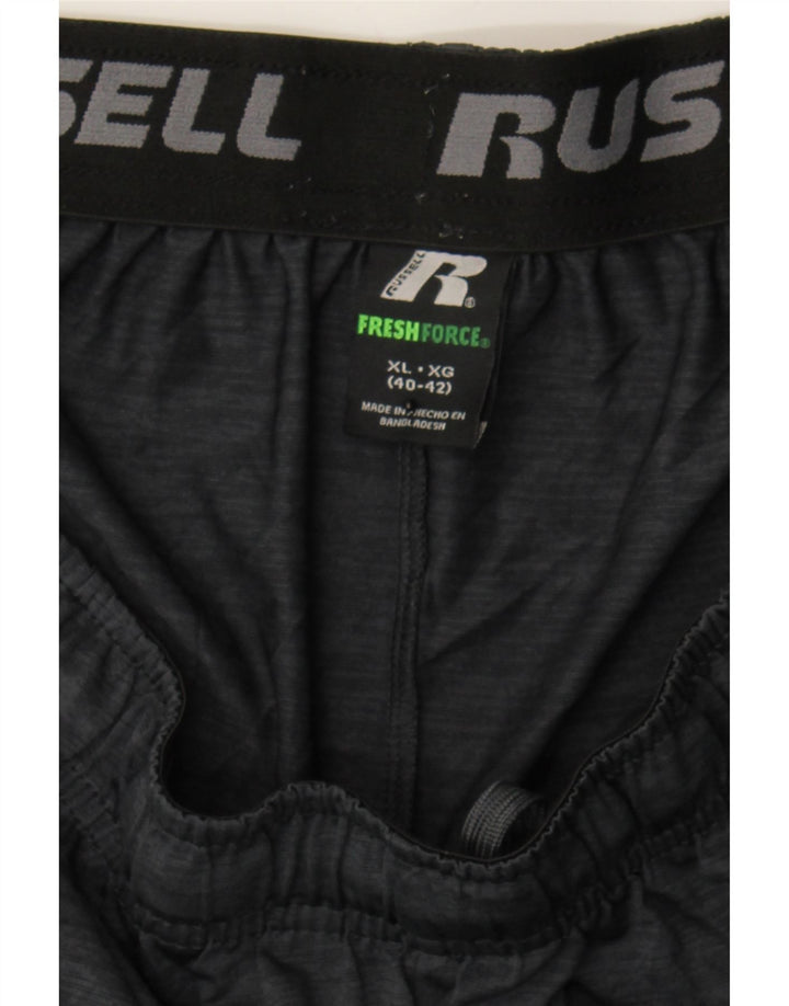 RUSSELL ATHLETIC Mens Sport Shorts XL  Grey Polyester Vintage Russell Athletic and Second-Hand Russell Athletic from Messina Hembry 