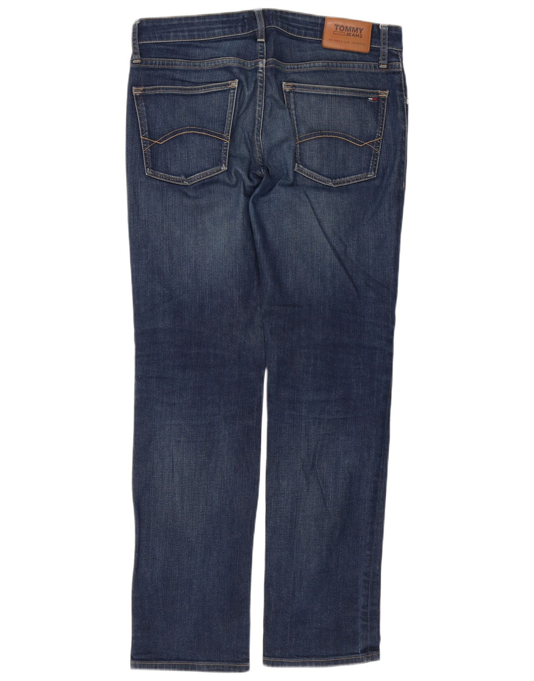 Tommy Hilfiger Straight Jeans til mænd W34 L32 Blå Bomuld