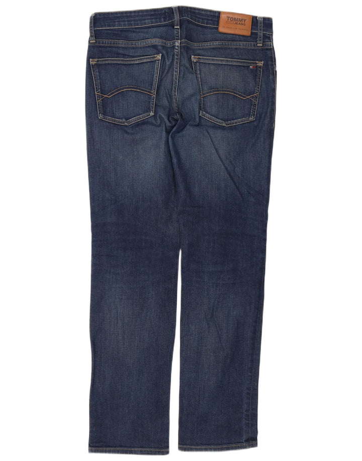 Tommy Hilfiger Straight Jeans til mænd W34 L32 Blå Bomuld