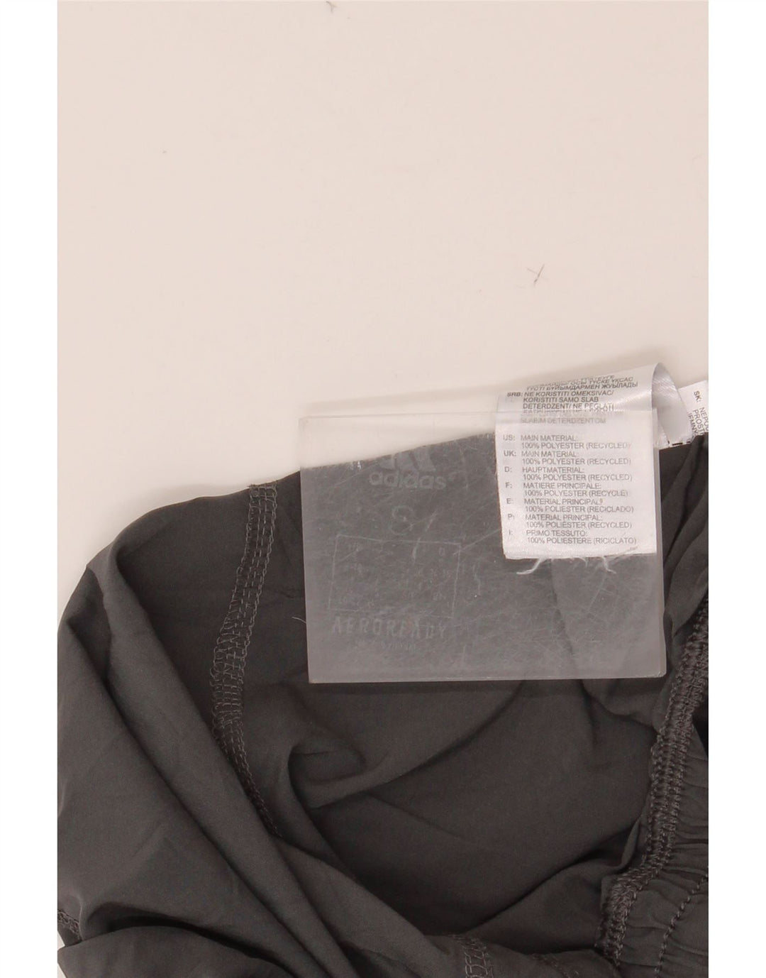 ADIDAS Aeroready Sportsshorts til kvinder UK 8 Small Grå Polyester