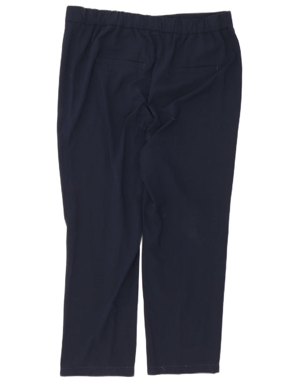 Marks & Spencer Lige fritidsbukser til kvinder UK 18 XL W40 L28 Marineblå