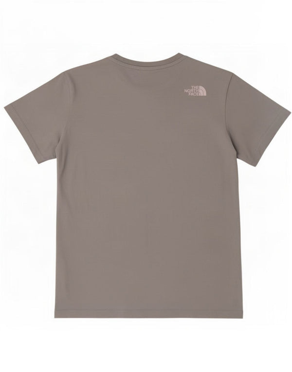 The North Face Dame T-Shirt Top UK 10 Lille Grå Bomuld