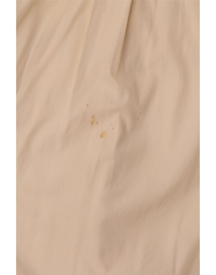 BURBERRY Militærskjorte uden ærmer til kvinder UK 14 Stor råhvid bomuld