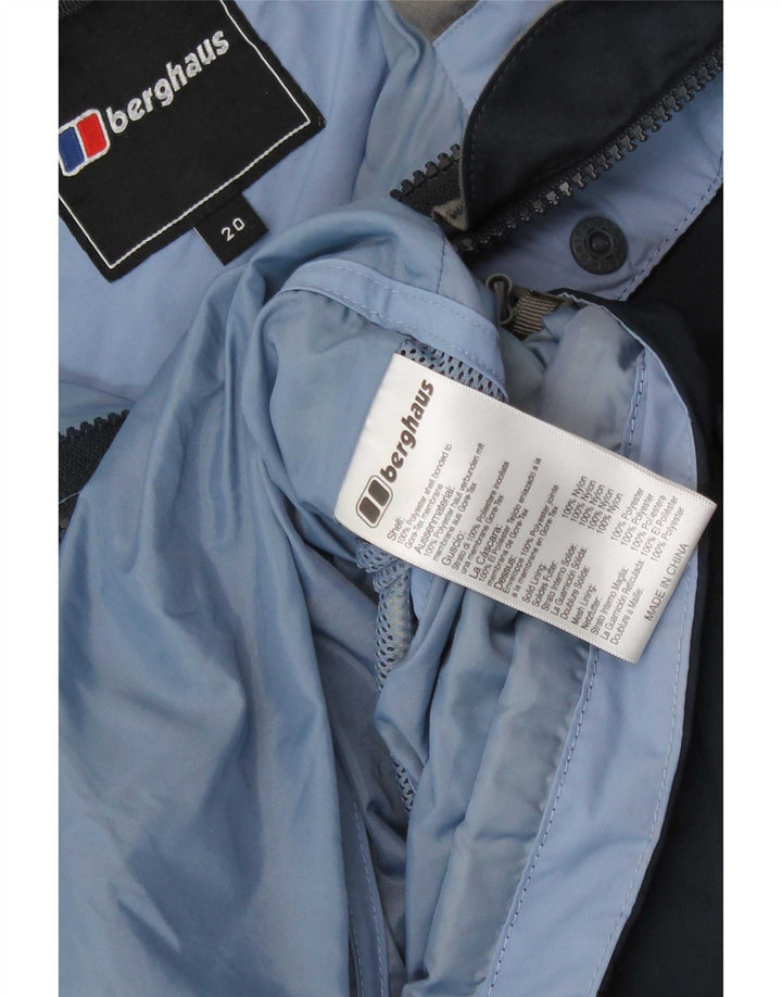 Berghaus Regnjakke med hætte til kvinder UK 20 2XL Navy Blue Polyester