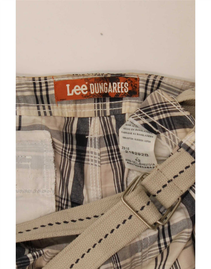 Lee Herre Dungarees Cargo Shorts W42 2XL Beige ternet bomuld