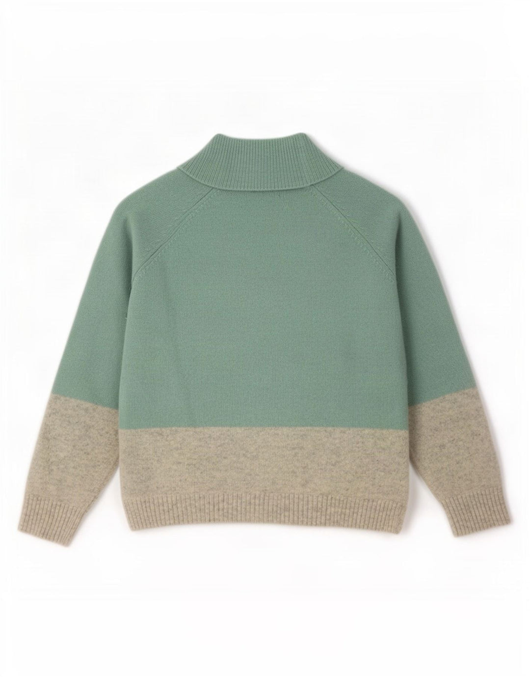 Fat Face Dame Turtle Neck Jumper Sweater UK 14 Stor turkis