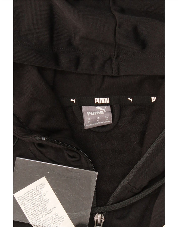 PUMA Hættetrøje med lynlås til mænd XS Sort polyester