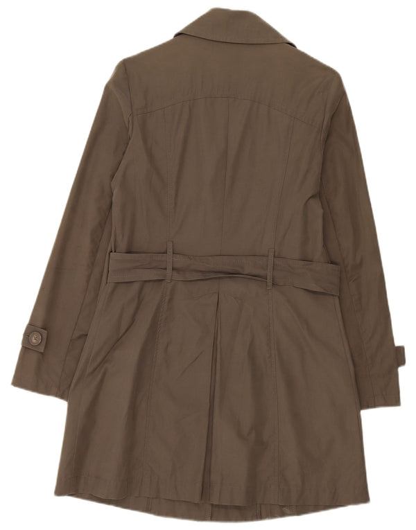 Sisley Trench Coat til kvinder IT 42 Medium Khaki Bomuld