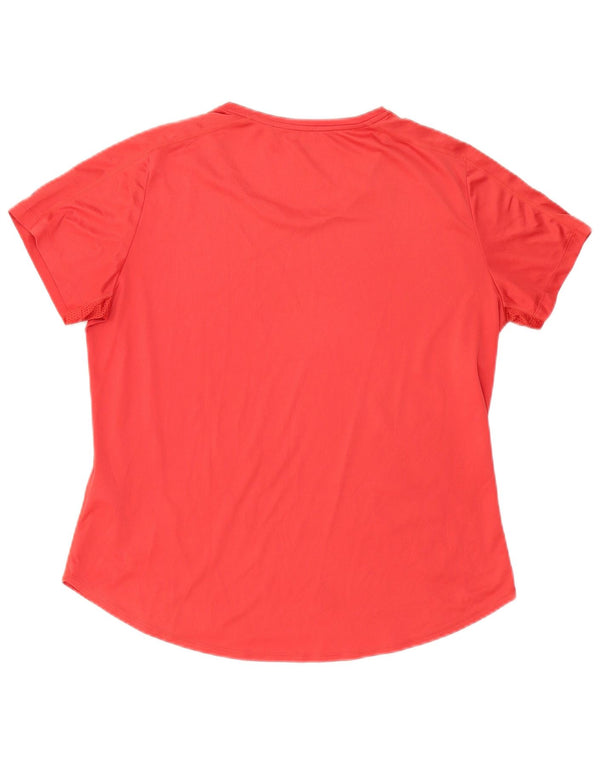 Adidas Aeroready Graphic T-Shirt Top UK 20/22 XL Rød Polyester