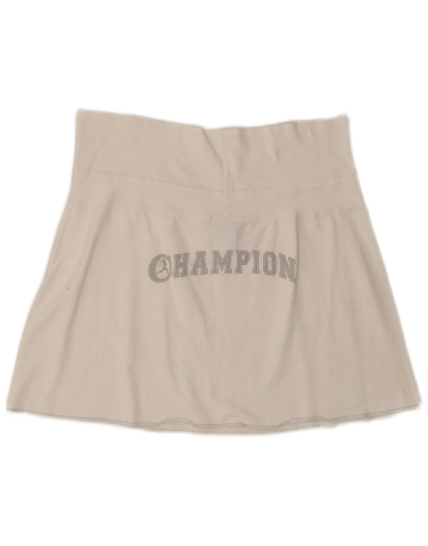 Champion Dame Grafisk Tennis Nederdel Stor W32 Hvid Bomuld