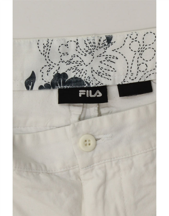 Fila Chino Shorts til mænd W32 Medium White